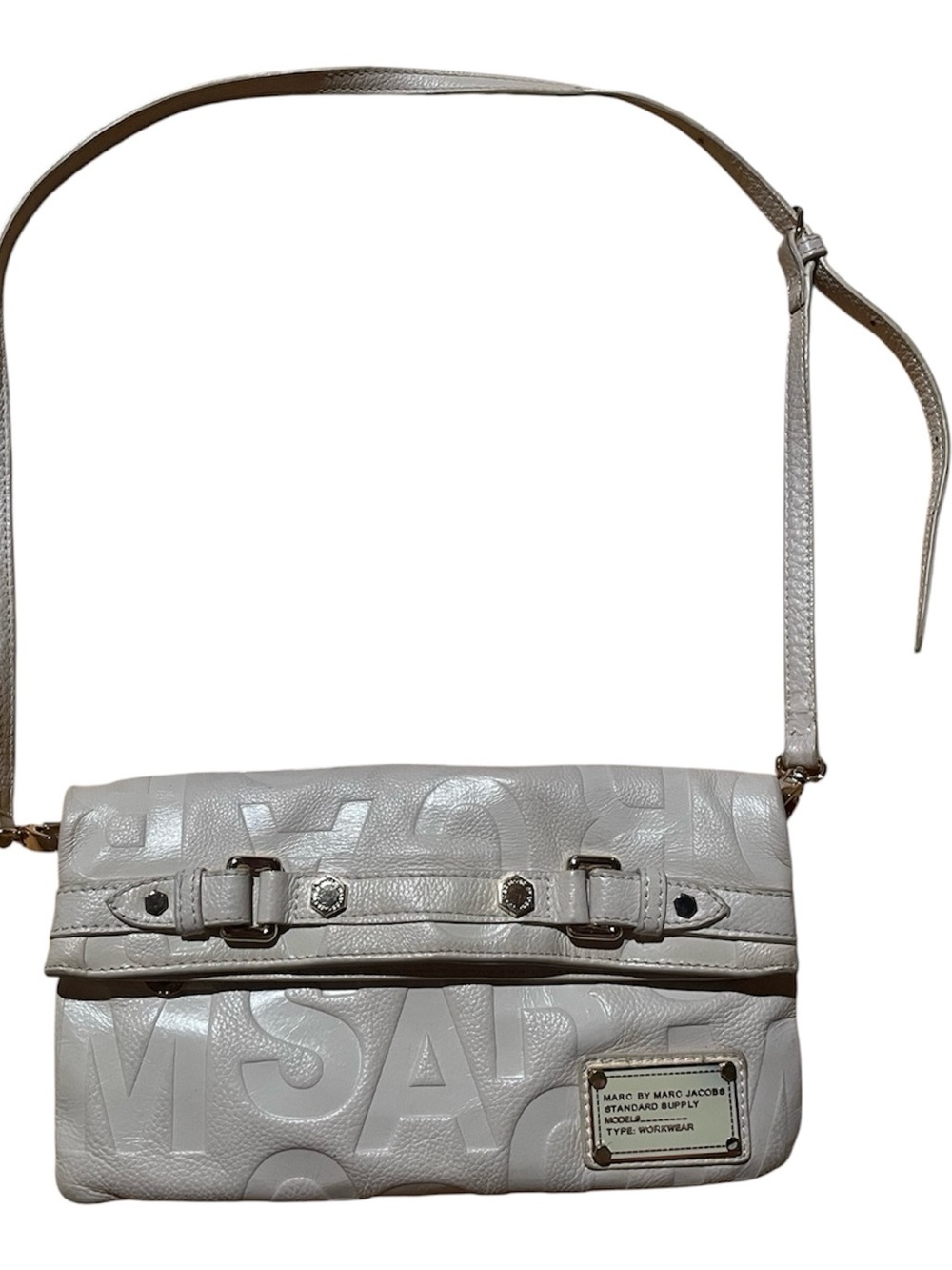 Marc by Marc Jacobs Standard Supply Logo Embossed Leather Crossbody Bag